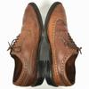 Made In England Goodyear Handmade Vintage Wingtip Business Shoes Brown Size 10 Men's(USED)