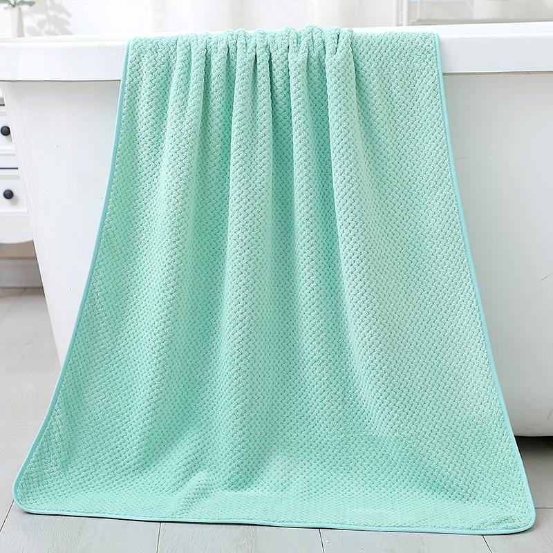 Japanese Coral Fleece Towel Honeycomb Waffle Pineapple Grid Towel Simple Solid Color Soft Skin-friendly Absorbent Cotton Face Towel
