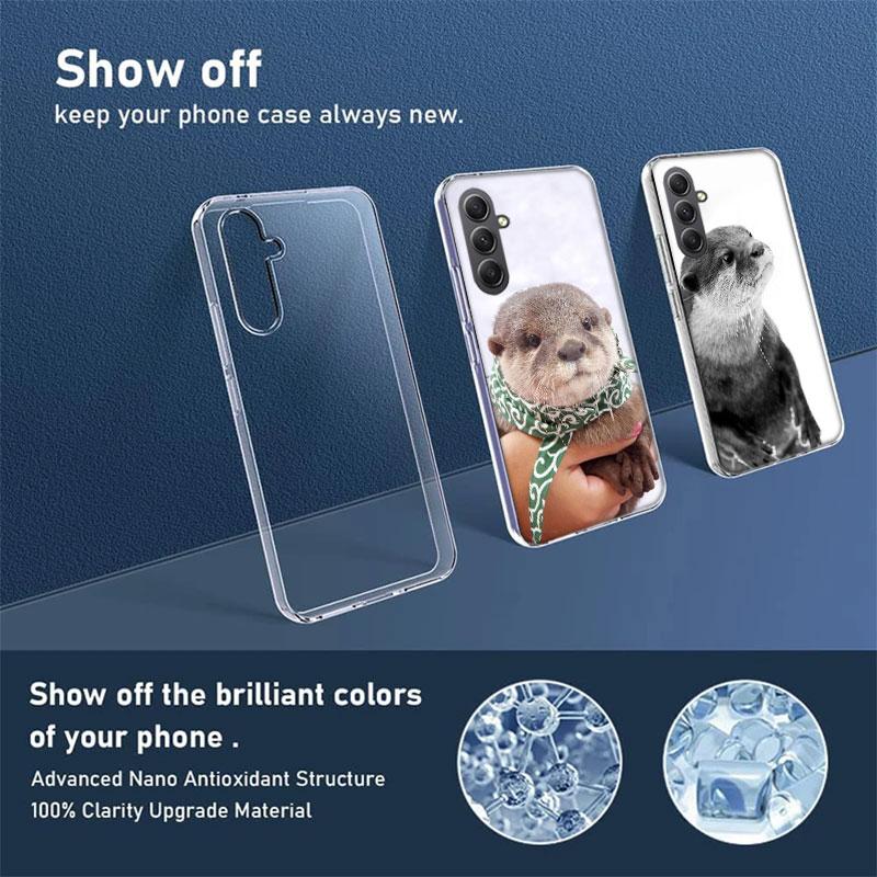 Cute Animals Otters Phone Case for Samsung A16 A26 A36 A56 A17 A37 A57 A07 A06 A02S A03 A04S A05S Galaxy Note 20 10 A50S A71 A51