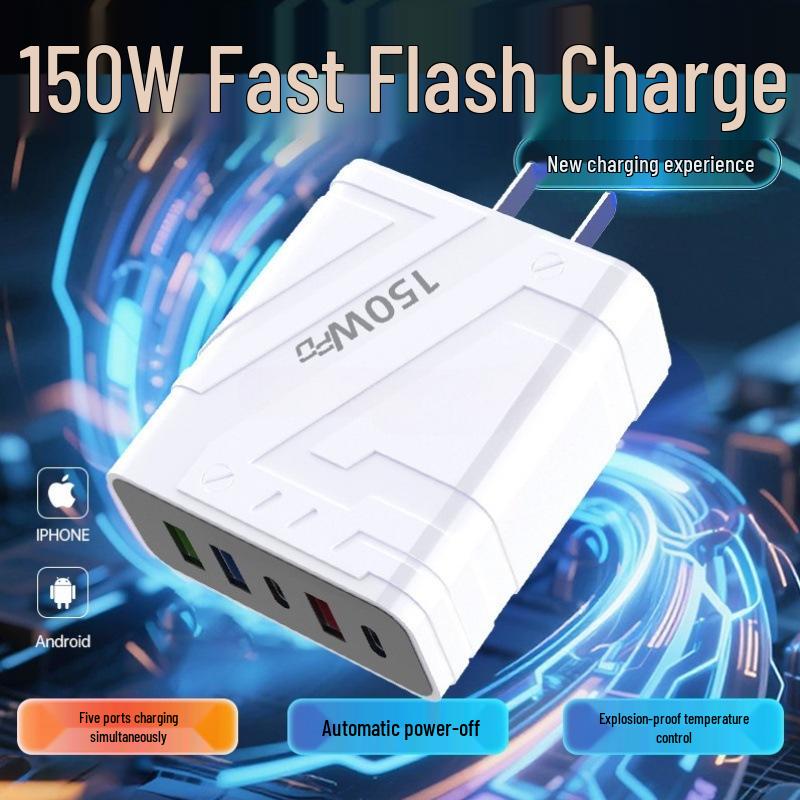 High-Power Multi-Port Fast Charger for Apple & Android