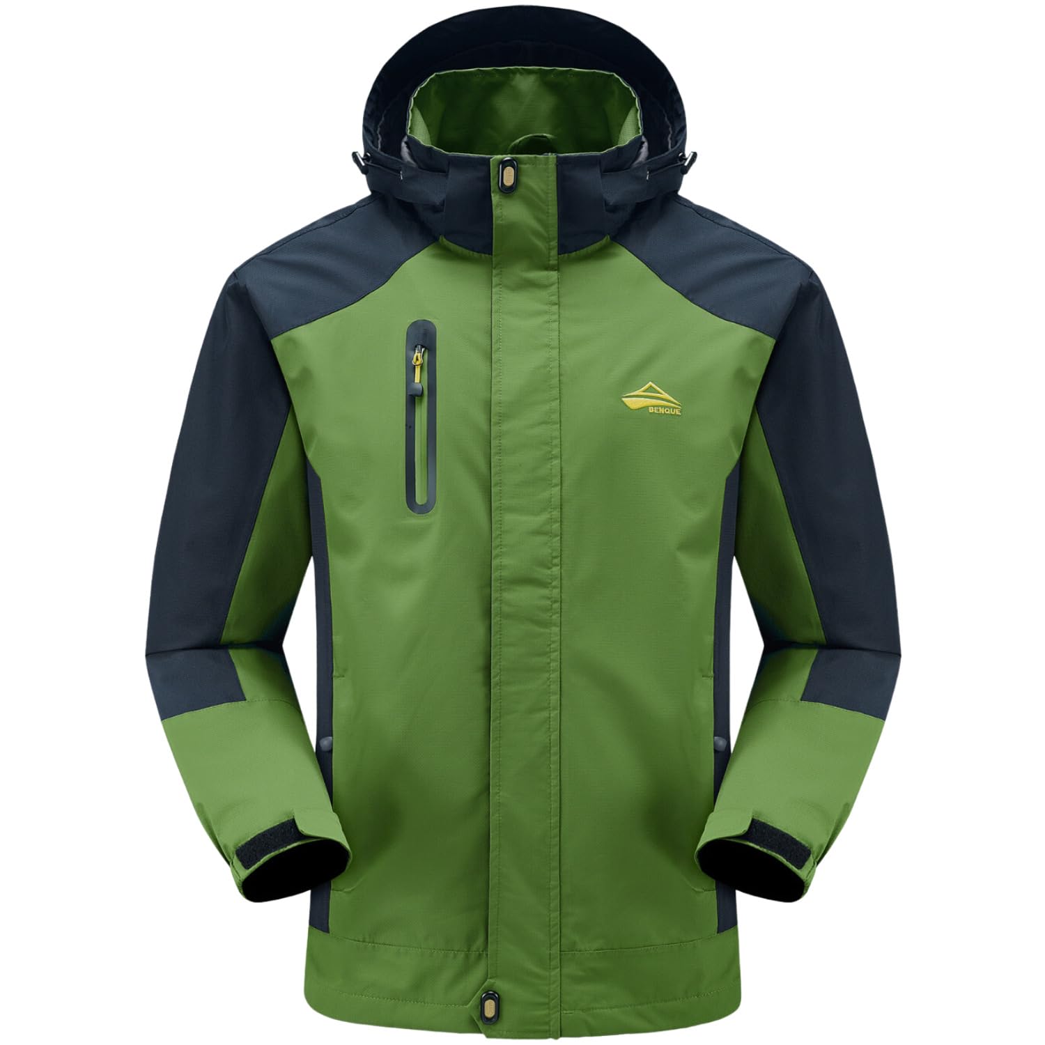 Rain and Wind Resistant Outdoor Jacket for Hiking Mountain Water Repellent Size [BENKE] Men, Wear, Waterproof, Windbreaker, Jacket, Windproof, [Jacket