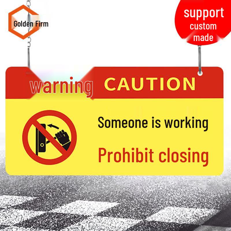 JinguLa Hanging Safety Warning Signs 24x12cm