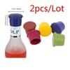 2pcs/Set Silicone Wine Bottle Leak Wine Bottles Sealers Fresh Keeping Bottle Caps for Red Wine Beer Bottle Caps Color Random