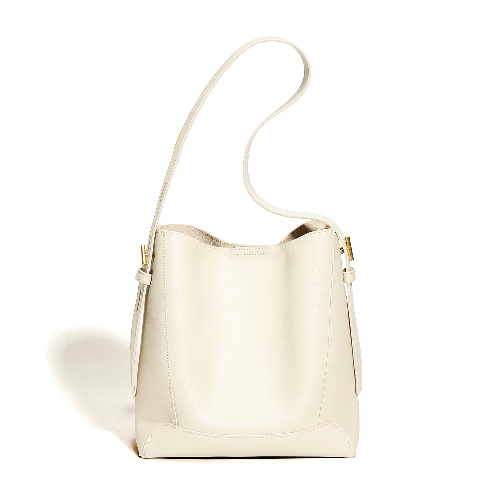 

2025 Корейська велика місткість Натуральна шкіра Сумка-відро - Універсальна сумка на плече та через плече для жінок