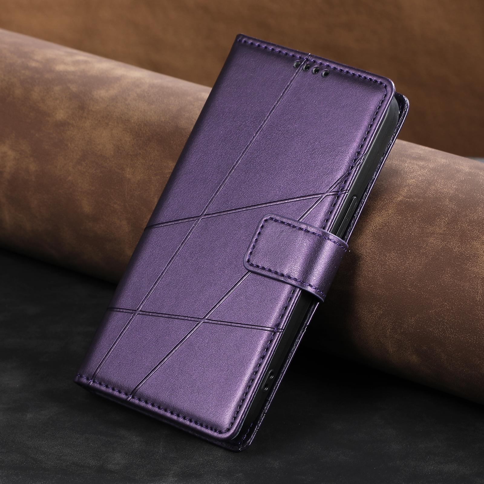 

Leather Flip Phone Case For iPhone Air 17 16 15 14 13 12 11 Pro XS Max XR X 7 8 Plus SE 2026 Business Lanyard Wallet Cards Cover For iPhone 17 фіолетовий