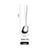 Abay 304 Stainless Steel Gold Square-Head Flat Serving Spoons