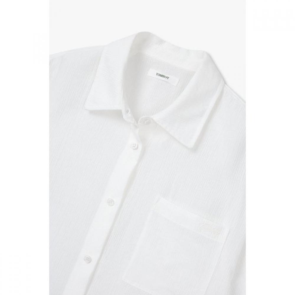 Studio Tomboy Single Pocket Crease Blouse  9176221988ar 
