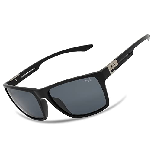 

INFI Polarized Sunglasses for Fishing, Driving, Sports, Running, UV Protection, Men s and Women s, Gradient Black Frame, Smoke Lens, Blue Mirror, Desi