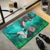 Anime A-A S-Silent V-Voice Floor Mat Soft Flannel Floor Mat  Suitable for Entryways, Living Rooms, Bedrooms, and Bathrooms