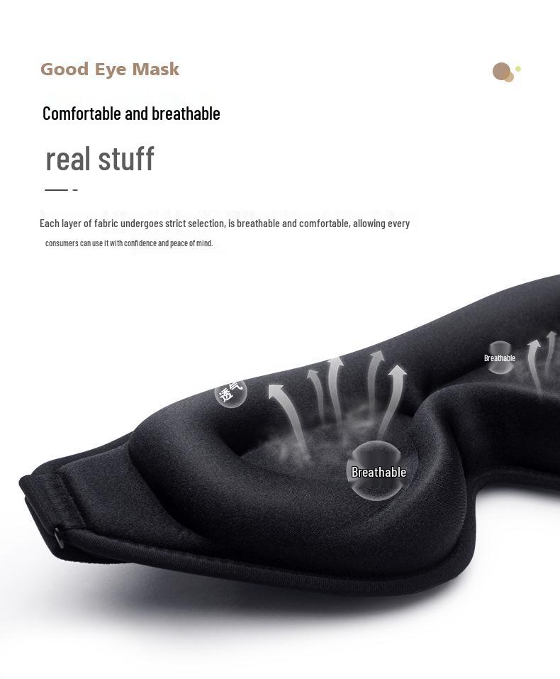Bestselling 3D Contour Sleep Mask with One-Piece Nose Wing, Perfect for Insomnia and Complete Darkness