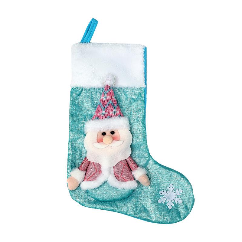 Christmas Decorative Christmas Stockings Children's Christmas Gift Bag Cartoon Old Man Decorative Pendant Large Socks
