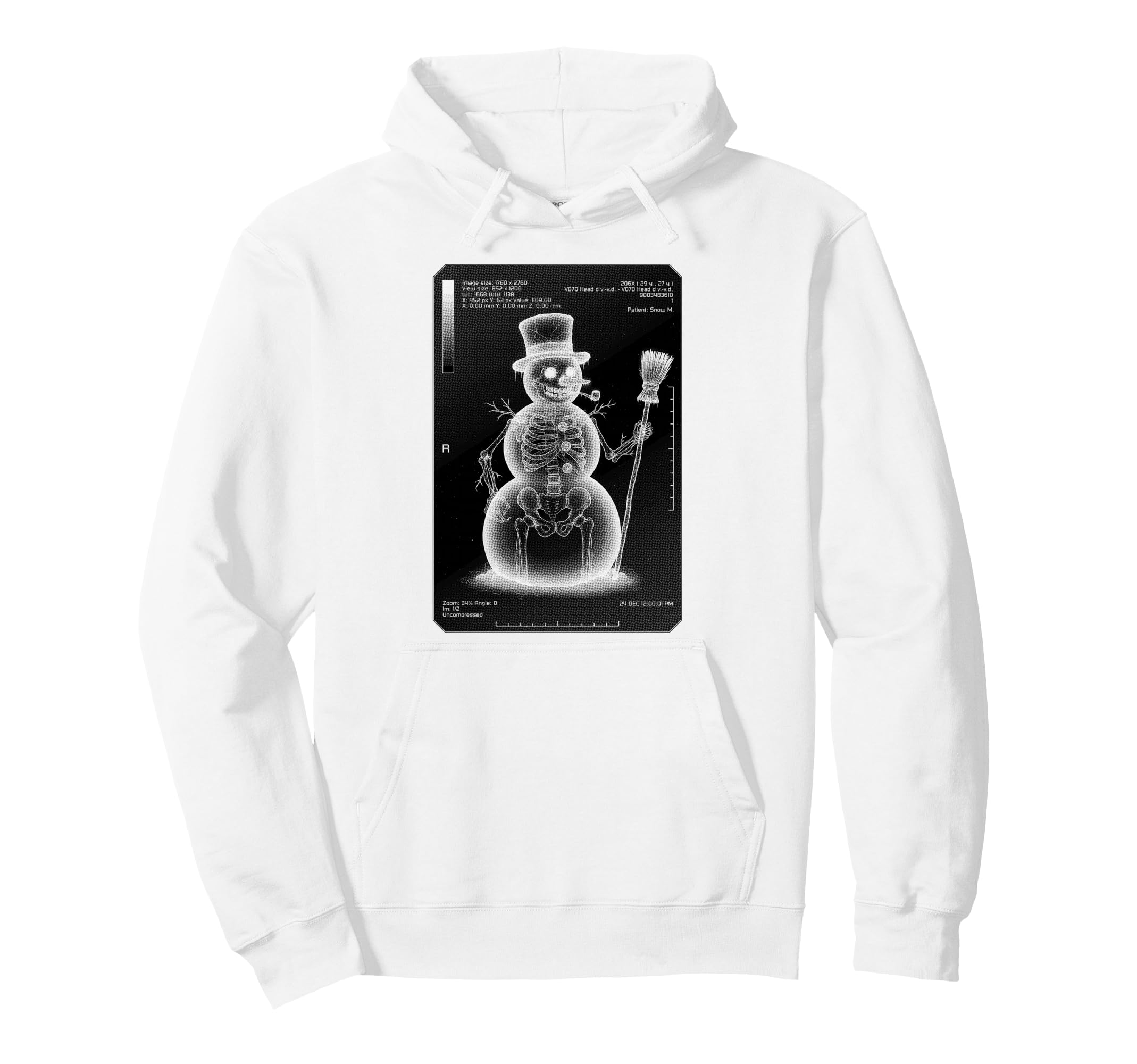 

Radiology Nurse Radiologist Funny Christmas Snowman Hoodie X-Ray чёрный