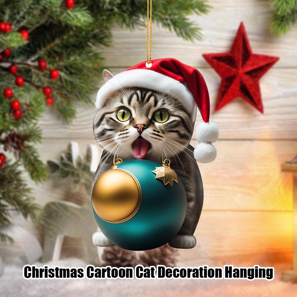 Cartoon Dog Cat Dragon Egg 2025 Christmas Ornaments Hanging Decor Gift Christmas Hanging Tree Personalized Pendant Party Supply