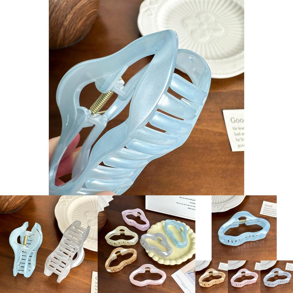 Stilvolle mittelgroße Haarspange in Bonbonfarben mit trendigem geometrischem Design für Damen