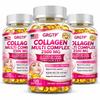 Multi-type collagen dietary supplement; contains collagen types I, II, III, V, and X; 2500mg content; suitable for adults.