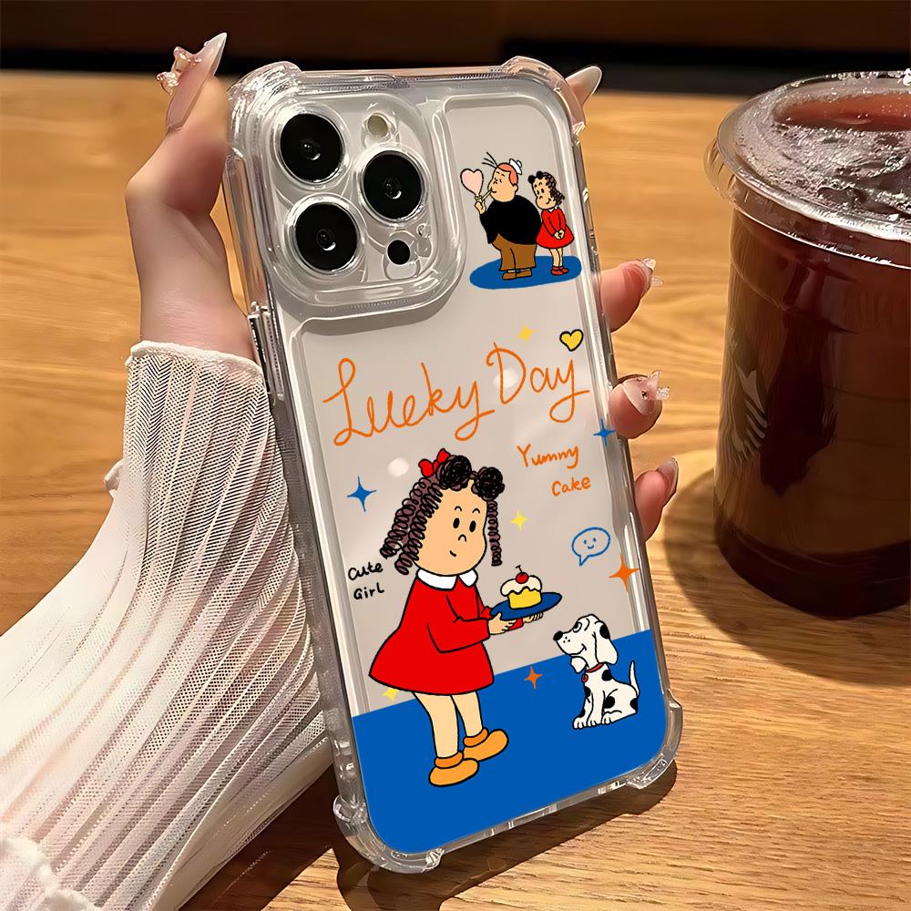 Cute Little Girl L-lulu New Phone Case For Samsung Galaxy S25 S24 S23 S22 S21 S20 Note20 Edge FE Ultra Plus 4G 5G Anti TPU Cover