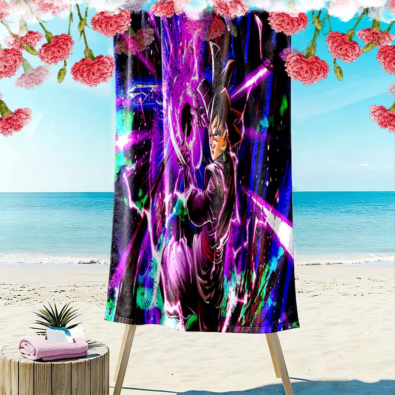 Radiant Warrior Energy beach towel soft Portable for travel Absorbent bath towel swim seaside beach towel beach printing Outdoor picnic beach mat