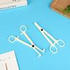 1Pc Disposable Sterile Slotted Round Navel Forceps Clamp Triangle Open Plier Ear Nose Piercing Tools Tattoo Piercing Supply