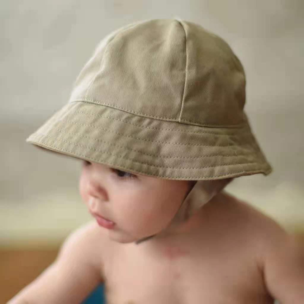 Summer Panama Lovely Baby Girls Hat Boys Fisherman's Cap Solid Beach Baby Sun Hat Outdoor UV Bucket Hat for Kids Toddler Visor