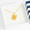 Love Card Envelope Pendant Women's Fashion Valentine's Day Stainless Steel Jewelry Gift Exquisite Gift Box Necklace