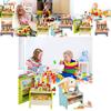 Colorful Wooden Tool Workbench Interactive Educational Toy For Children Age 4-6