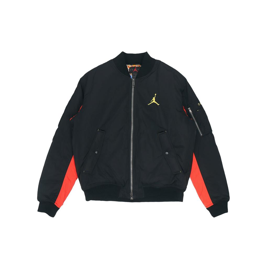 Jordan MA-1 Casual Reversible Embroidered Long-Sleeve Jacket Men Outerwear Black DB3693-010