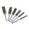 6PCS Bore Brush 4in Rust Proof Twisted Wire Cleaning Brush with 14in Hex Shank for Electric Drill