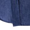 Herren Einfarbig Langarm Jeanshemd Atmungsaktives Lässiges Denim-Oberteil für die Arbeit