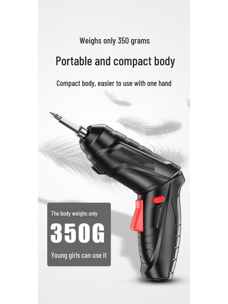 Rechargeable Mini Electric Screwdriver Drill - Fully Automatic, Household Compact Tool