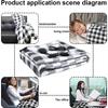 12V Green Car Electric Blanket Car Camping Warm Artificial Electric Heated Blanket (150x100cm)