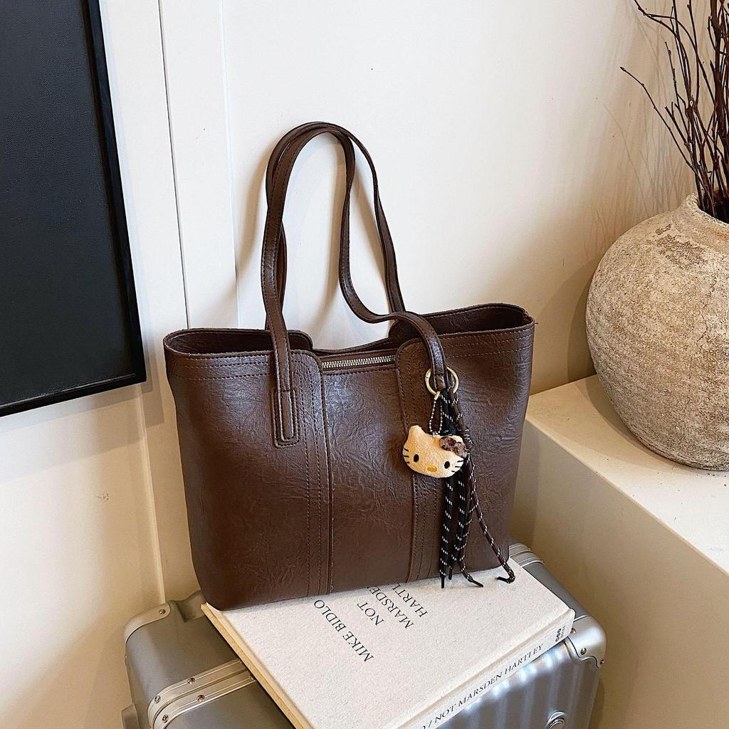 Niche High-End Women's Large-Capacity Handbag 2025: Autumn/Winter Fashion Shoulder Tote