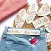 Sticky Water Soluble Embroidery Stabilizer Flowers Transfer Paper Hand-Stitch Needlework Repair Clothes with Sewing Thread