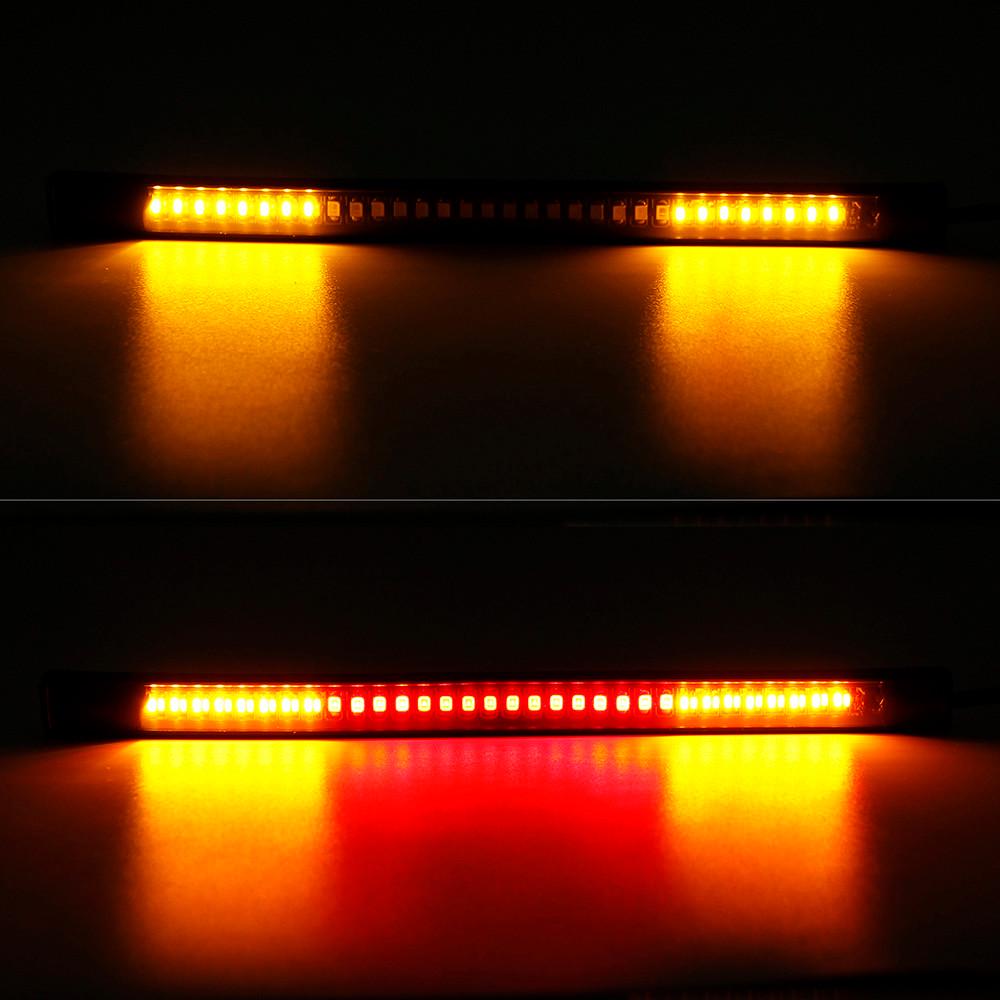 2016 Flexible Motorcycle Light Strip 8 Soft 48 LED Tail Brake Stop Turn Lamp
