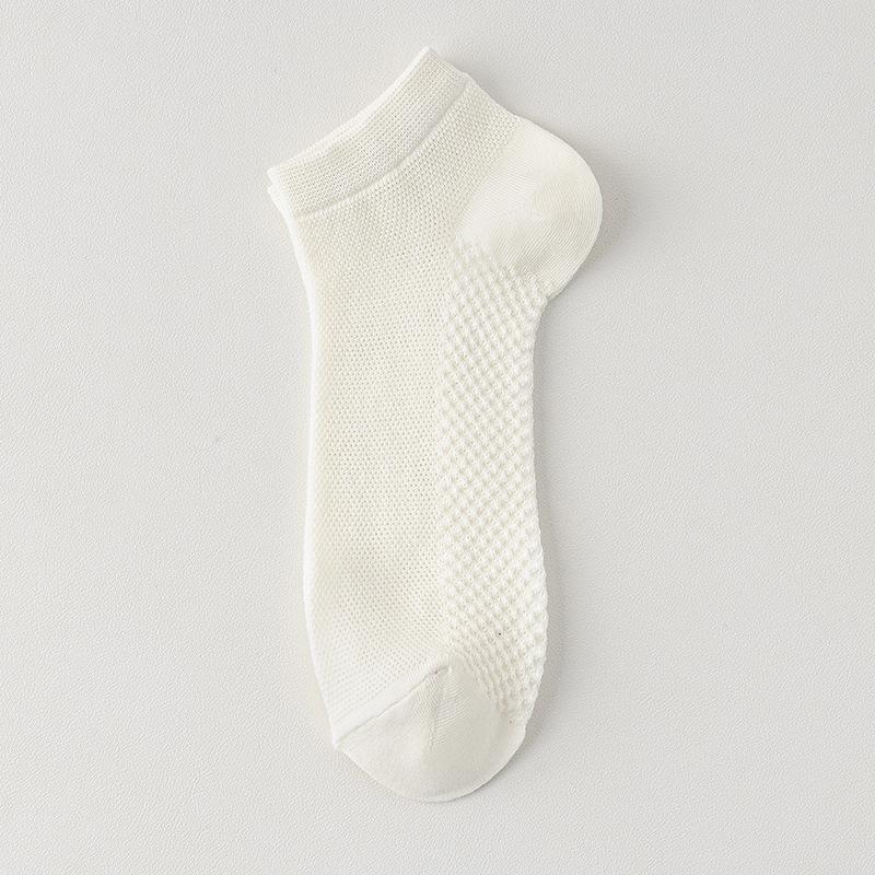 Men's Anti-odor and Sweat-absorbing Thin Cotton Socks, Boat Socks, Men's Shallow Mouth Invisible Solid Color Non-odor Foot Short Socks, Summer