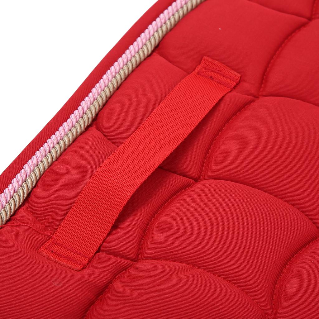 Saddle Pad Soft Breathable All Purpose Double Rope Saddle Pad with Hand Strap and Girth for Horses