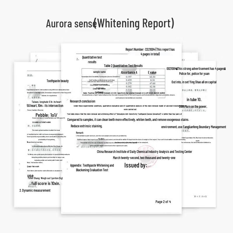 Kälteempfindliche Aurora Sense Anti-Sensitiv Pump-Zahnpasta