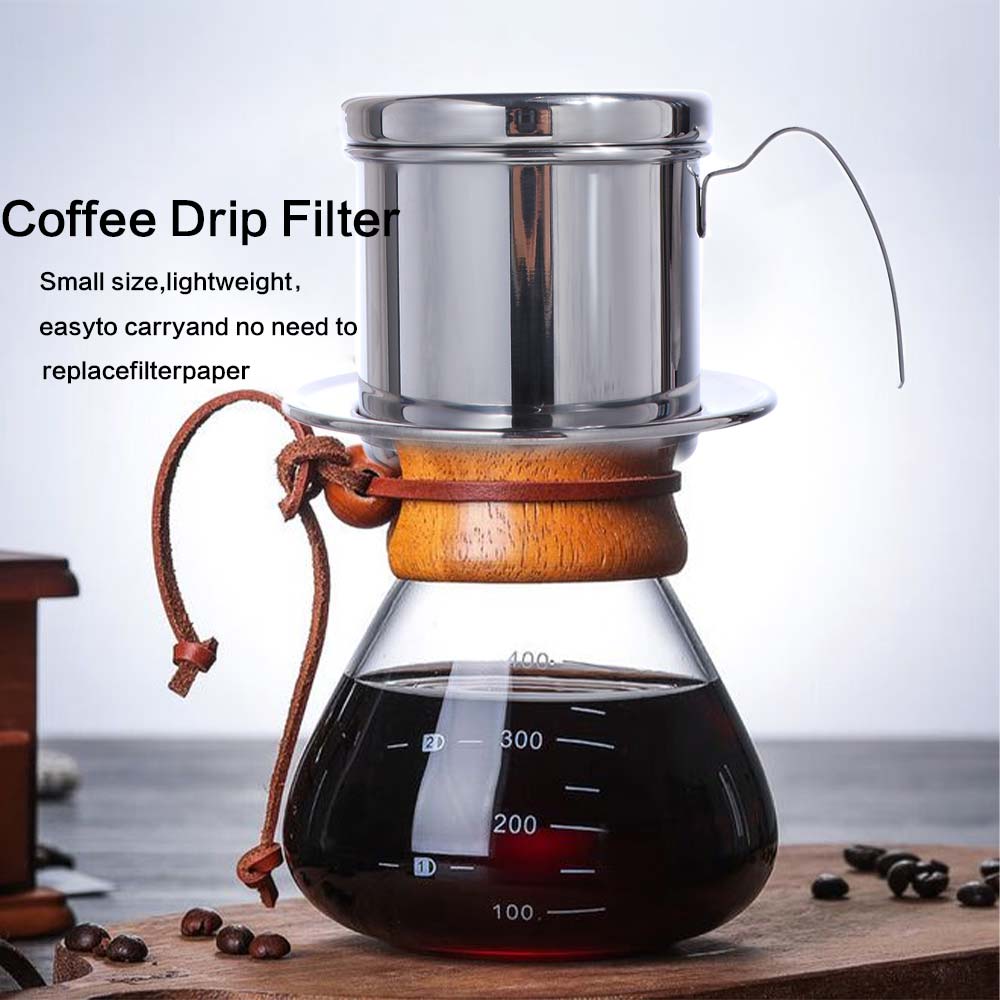 Steel Filter Stainless Steel Coffee Drip Brewer With Handle Coffee Drip Filter  Specialty Coffee