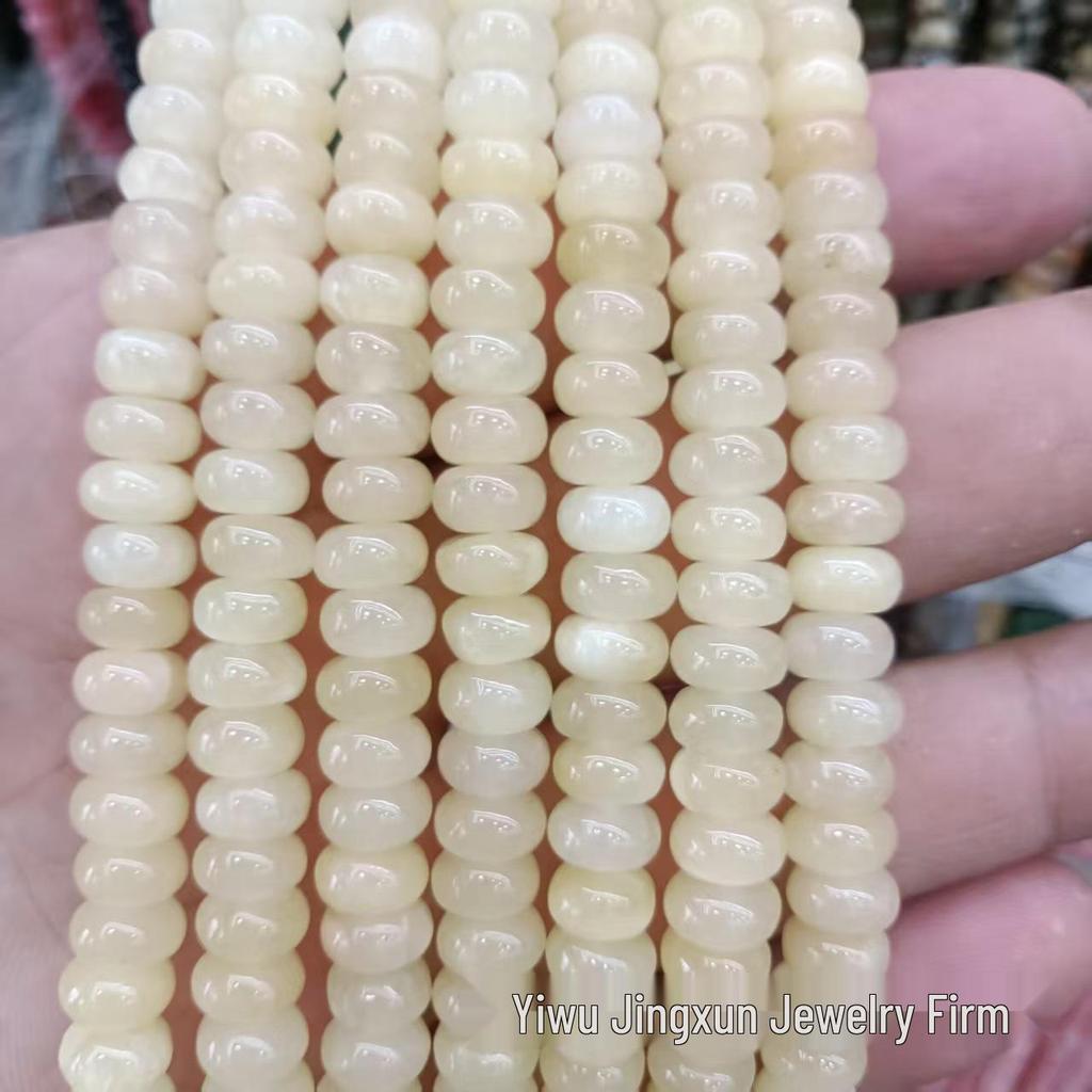 100 Natural Stone 5x8mm Abacus Beads for Jewelry Making – Bracelets & Necklaces