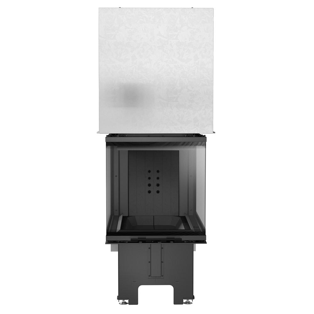 Steel fireplace KRATKI NBU 500/700 11 kW Ø 200 Lift-up black thermotec