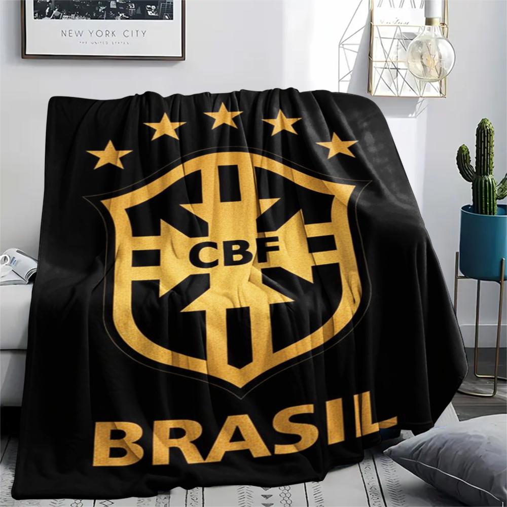 1Pc Chesterfield F.C Print Flannel Blanket, High quality Comfortable for All Seasons, Home Decor, Warmth and Comfort, Perfect for Christmas GiftS