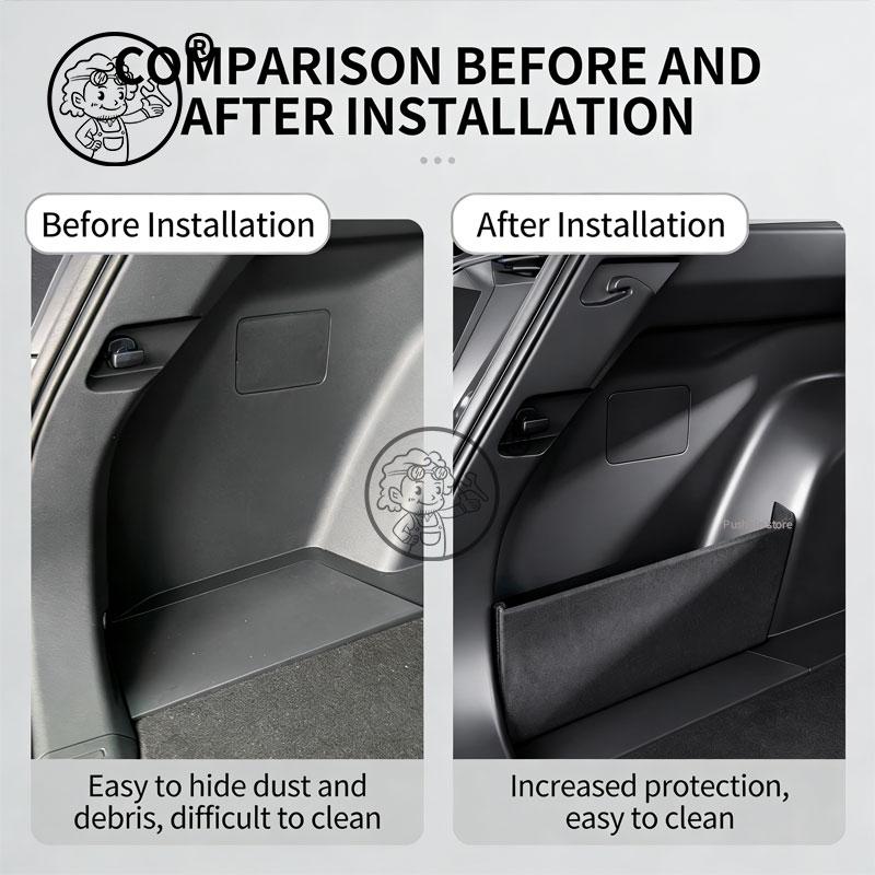 Divisorio Scomparto Riserva Posteriore per Auto per Toyota RAV4 XA60 2026 2027 6ª Generazione Baffle Laterale per Storage Bagagliaio Accessori di Modifica Auto