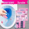 Blue Bubble Two-Color Floral Scent Toilet Cleaner Block