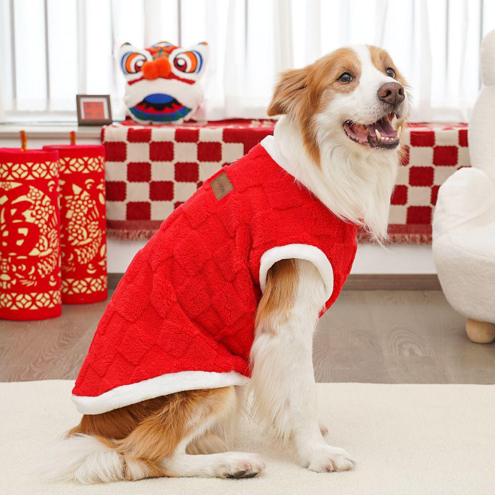 Autumn Winter New Cotton Plush Clothes for Large Dogs & Cats