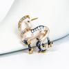 Crystal Studded Equestrian Pin White Horse Brooch Multipurpose Fashion Accent Suitable For Casual And Special Occasions