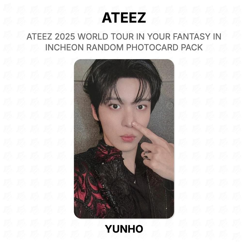 ATEEZ 2025 WORLD TOUR IN YOUR FANTASY IN INCHEON RANDOM PHOTOCARD PACK Official Photocard