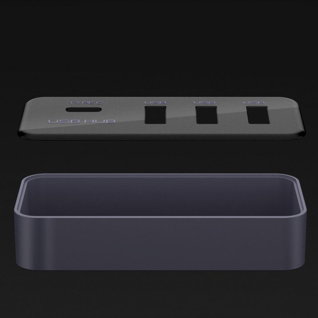 Dock Station for Model 3/Y Car Glove Box Expansion Dock Ensuring Secure Connection and Stability on Rough Roads USB Hub