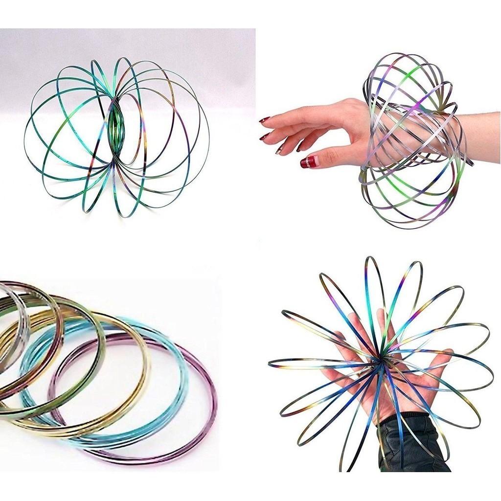 Hand Ring Magic Toy Iron Stress Relief Durable Adults Kids Creative Color Solid