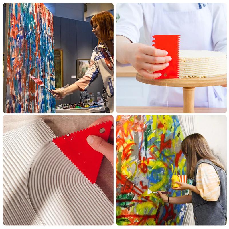 Stainless Steel Oil Painting Knives Artist Crafts Spatula Palette Mixing Knife Scraper Art Acrylic Gouache Painting Drawing Tool