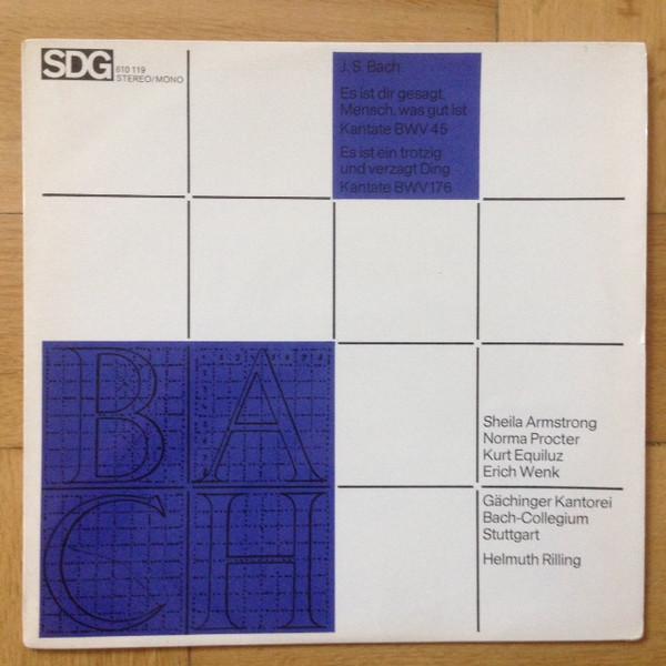 LP Record J.S. BACH - Es Ist Dir Gesagt, Mensch, Was Gut  610119 SDG 1975 Germany Classical Used