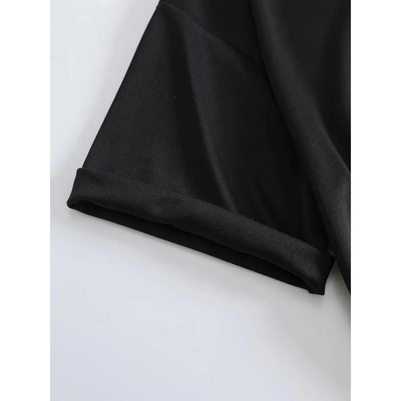 European sizes Women's Casual Short Sleeve T-Shirt With Eiffel Tower Graphic, Paris Theme, Fashion Round Neck Sports Tee Top